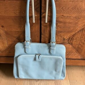 Chic Light Blue Shoulder Bag